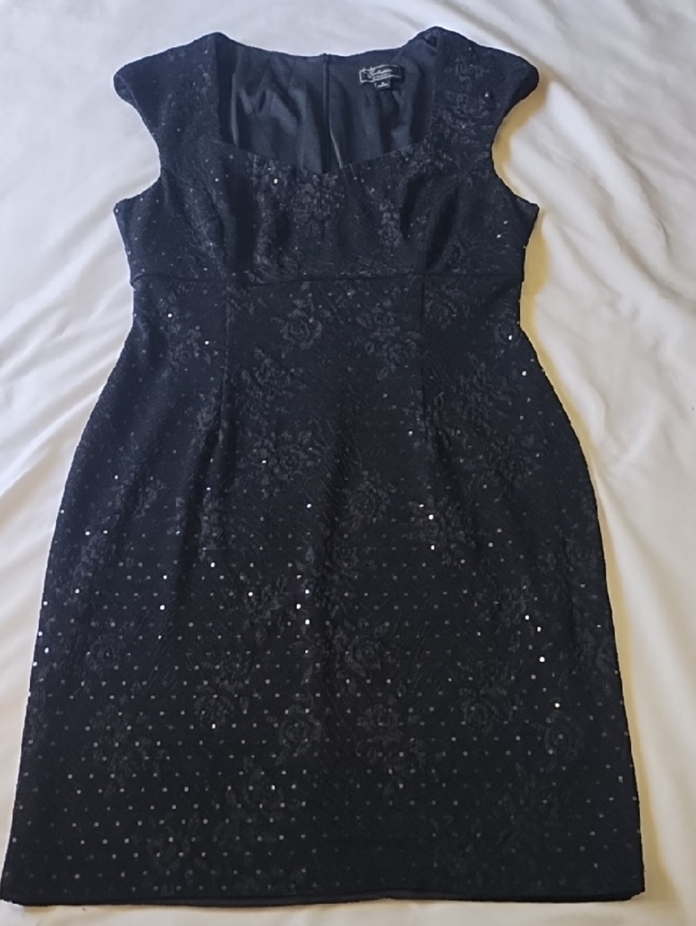 Dressbarn Black Sequin Cocktail Dress